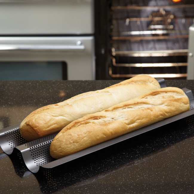 Тава за приготвяне на френски багети, 39 х 16,5 см, стомана - от Kitchen Craft