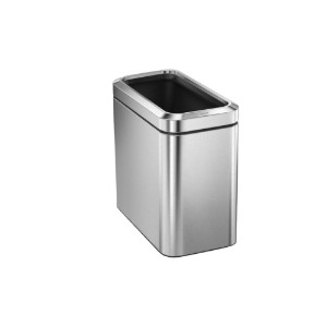 Тънък кош за боклук, 10 L, неръждаема стомана - simplehuman