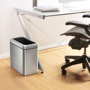 Тънък кош за боклук, 10 L, неръждаема стомана - simplehuman
