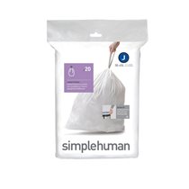 Торби за боклук, код J, 30-45 L / 20 бр., пластмаса - марка "simplehuman"