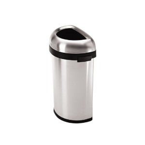 Кофа за боклук полукръг, 60 л, неръждаема стомана - simplehuman