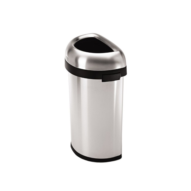 Кофа за боклук полукръг, 60 л, неръждаема стомана - simplehuman