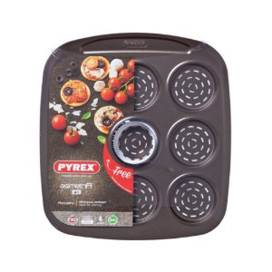 Поднос за мини пица, 30 x 28 см, "ASIMETRIA", въглеродна стомана - Pyrex