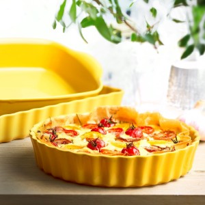 Тава за тарт, керамична, 28 см/1,98 л, Provence Yellow - Emile Henry