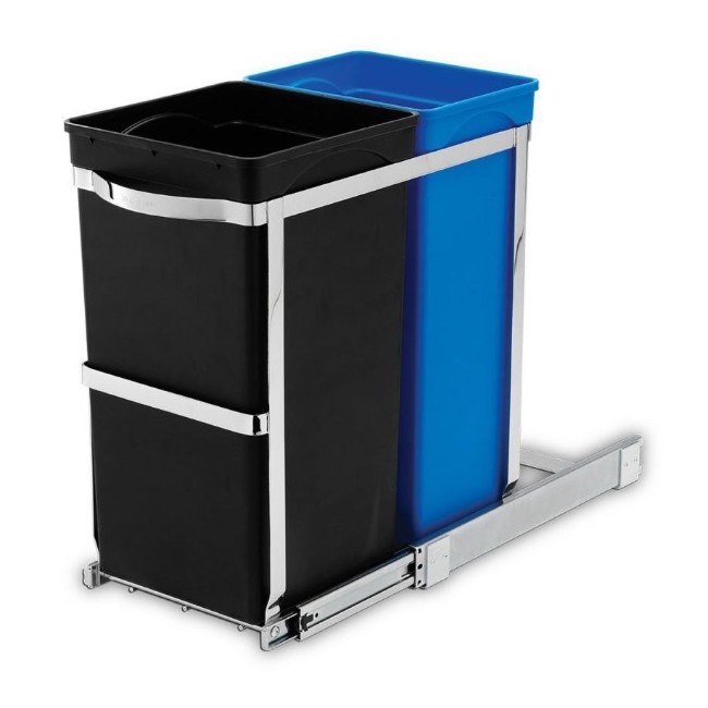 Прибиращ се кош за боклук, с отделения, 35 L - simplehuman
