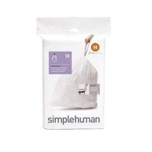 Торби за боклук, код H, 30-35 L / 20 бр., пластмасови - марка simplehuman