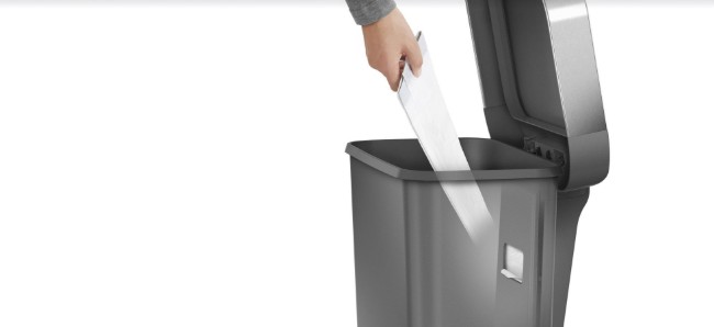 Кошче за боклук с педал, 45 л, пластмаса - simplehuman