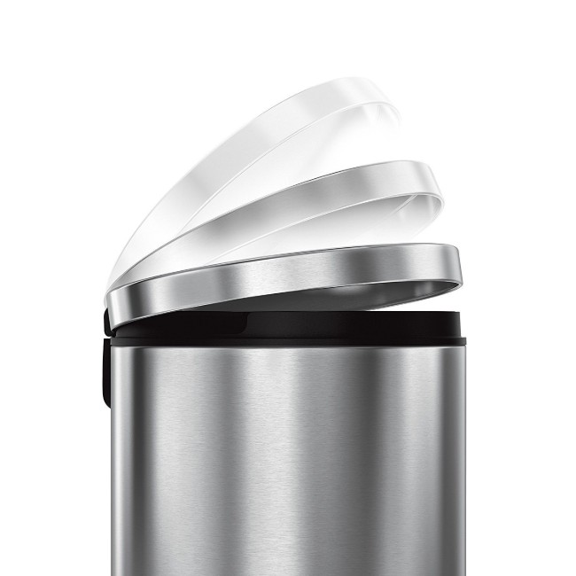 Кошче за боклук с педал, 30 л, неръждаема стомана - simplehuman