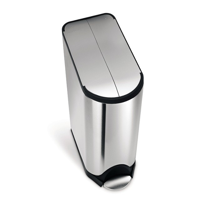 Кошче за боклук с педал, 45 L, неръждаема стомана - simplehuman