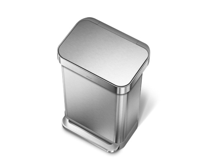 Кошче за боклук с педал, 55 л, неръждаема стомана - simplehuman