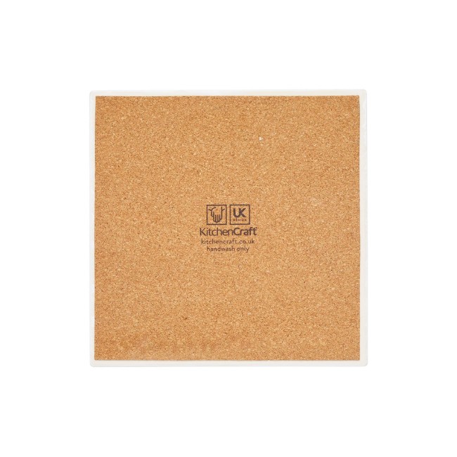 Квадратна стойка за сервиране на храна, 20 см, Розова - от Kitchen Craft