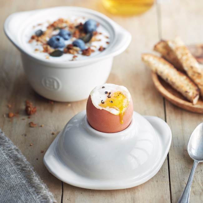 Купа с поставка за яйца, 14 х 11 см, "Глина" - Емил Хенри