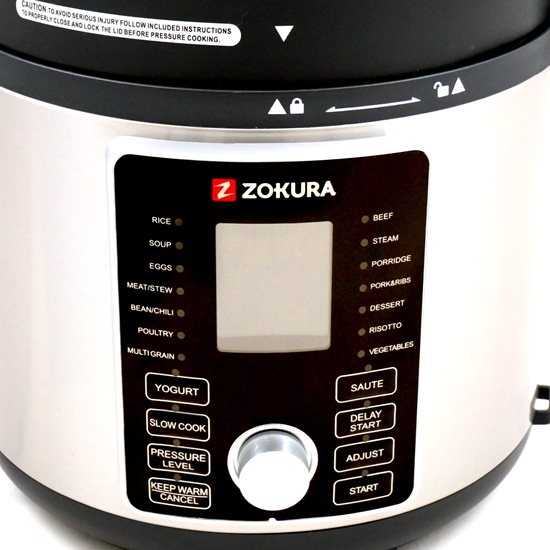 Многофункционална електрическа тенджера под налягане 2 в 1, 5,6 L, 1500 W - Zokura