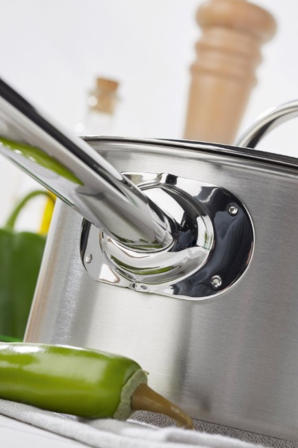 Тенджера с капак, 16 см / 1,5 л, неръждаема стомана, "Resto" - Demeyere