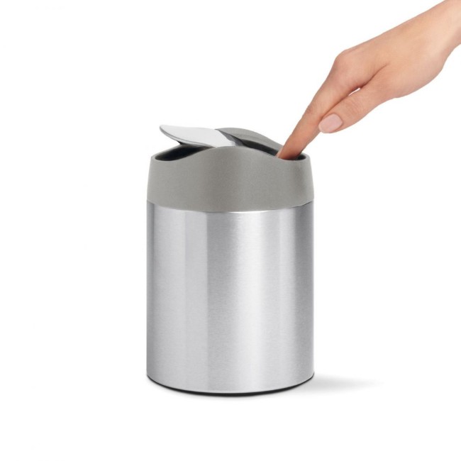 Мини кошче за боклук, 1,5 л, неръждаема стомана - simplehuman
