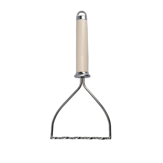 Ръчна преса за пюре, 26 см, неръждаема стомана, Almond Cream - KitchenAid