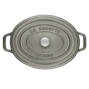 Овална тенджера Cocotte от чугун 31 см/5,5 л, <<Графитно сиво>> - Staub