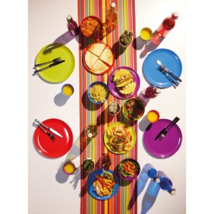 Комплект от 4 чинии за вечеря, изработени от меламин, 28 см - от Colourworks