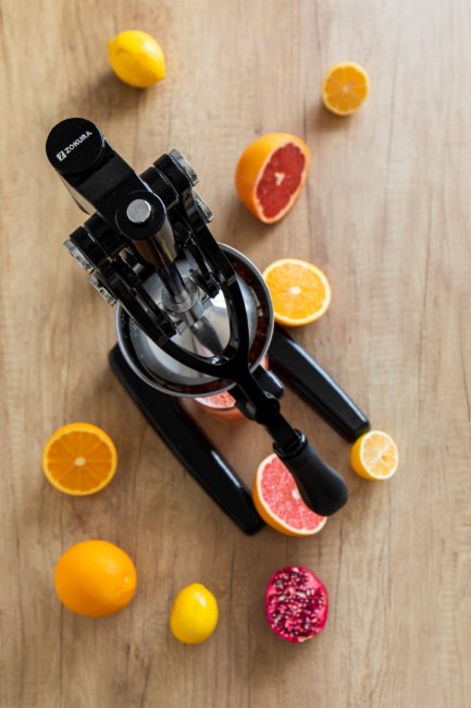 Ръчна сокоизстискучна за цитрусови плодове и нар, Черна - Zokura