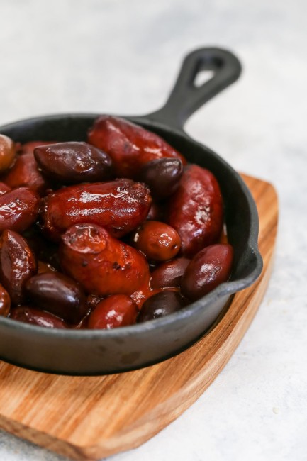 Мини тиган, чугунен, 14,5 см, с дървена поставка - Artesa