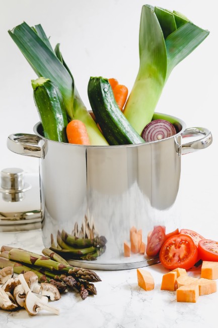 Тенджера за готвене от неръждаема стомана, 22 см/7 л - от марката Kitchen Craft