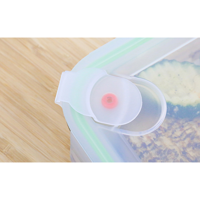 Контейнер за съхранение на храна, гама "Air Type", 400 мл, изработен от стъкло - Glasslock