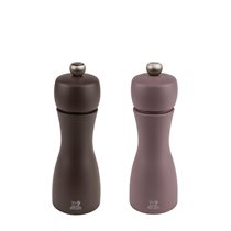 Комплект 2 броя мелнички за сол и черен пипер "Tahiti Winter", 15 см, "Кафе и шоколад" - Peugeot