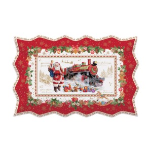 Плато за сервиране, 35 × 23 см "CHRISTMAS MEMORIES", порцелан - Nuova R2S