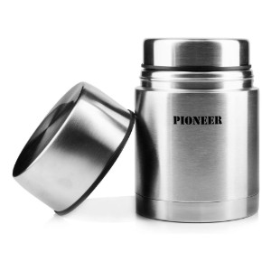 Топлоизолационен съд "Pioneer" за супа, 700 мл, Сребърен цвят - Grunwerg