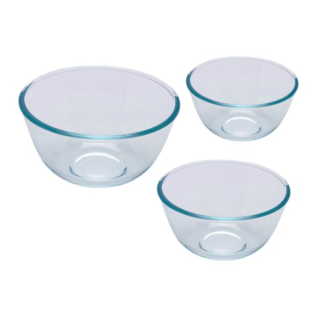 Комплект от 3 купи, изработени от термоустойчиво стъкло, "Класик" - Pyrex
