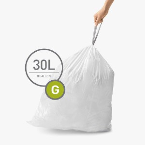 Торби за боклук, код G, 30 L / 60 бр., пластмасови - simplehuman