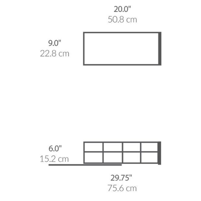 Плъзгащ се органайзер за шкаф, 22,8 х 50,8 см - simplehuman