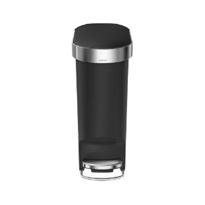 Кофа за боклук "Slim", с педал, 40 L, пластмаса, Черен - simplehuman