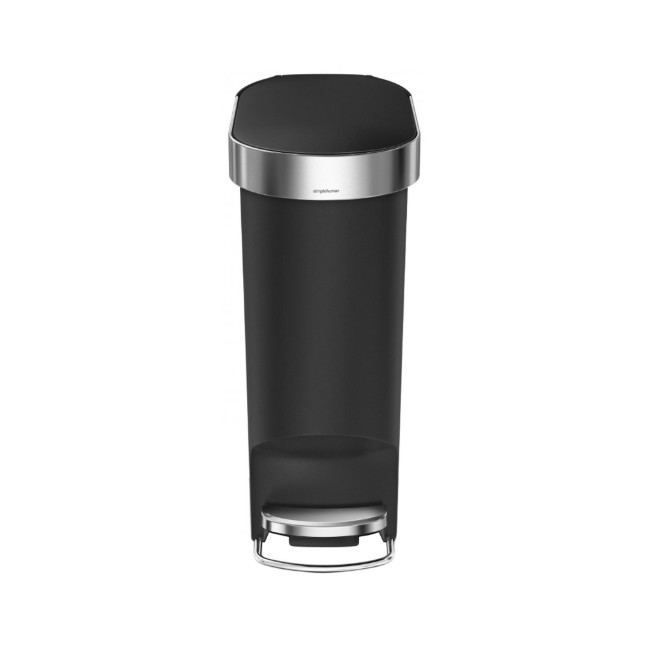 Кофа за боклук "Slim", с педал, 40 L, пластмаса, Черен - simplehuman