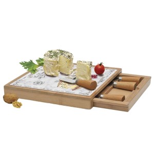 Комплект за сервиране на сирене "Les Fromages" от 6 части, 25,5 x 25,5 см - Easy Life