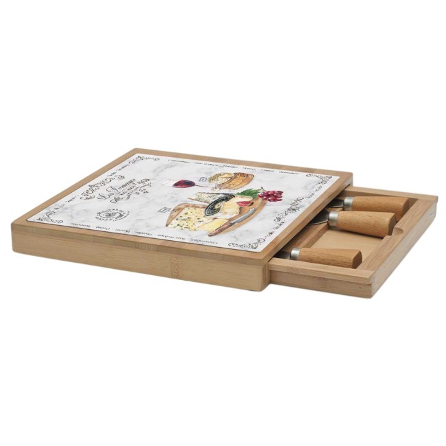 Комплект за сервиране на сирене "Les Fromages" от 6 части, 25,5 x 25,5 см - Easy Life