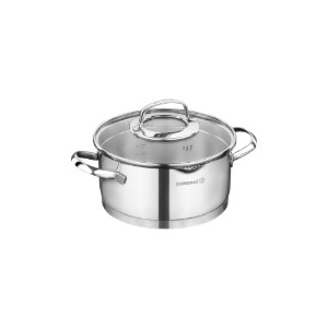 Тенджера от неръждаема стомана, с капак, 16 см / 1,6 л, "Steama" - Korkmaz