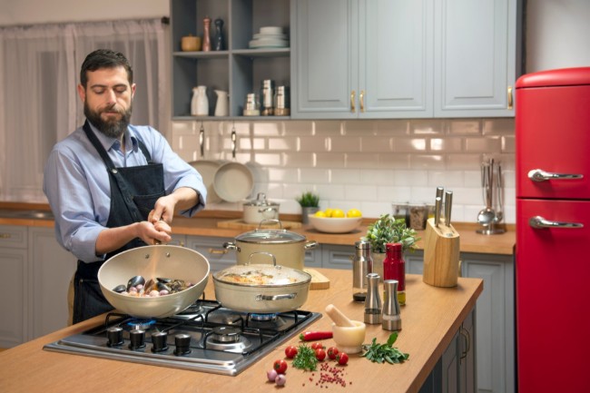 Алуминиев тиган, с капак, 28 см, "Granita Alu" - Korkmaz