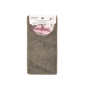 Комплект 3 кърпи за под, микрофибър, 50x70 см, Taupe - Tiseco