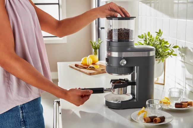 Електрическа кафемелачка "Artisan", цвят "Charcoal Grey" - марка KitchenAid