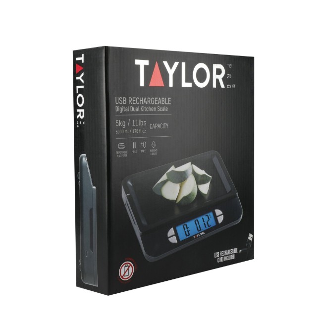 Акумулаторна кухненска везна, 5 кг - Taylor Pro