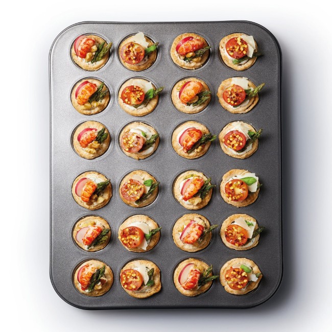 Тава за мини-тарти, 35 х 27 см, изработена от стомана, "MasterClass" - Kitchen Craft