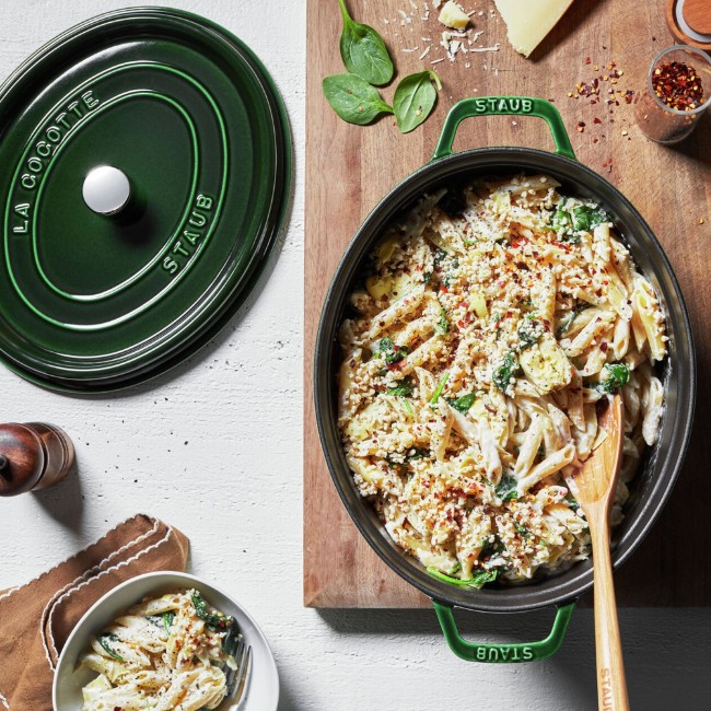Овален съд за готвене Cocotte, чугун, 31cm/5.5L, Basil - Staub