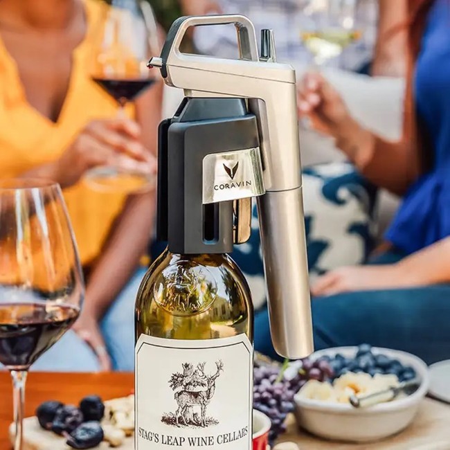 Система за консервоване на вино, сребрист цвят, Timeless Six Plus - Coravin