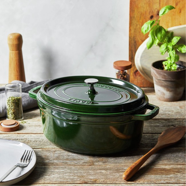 Овален съд за готвене Cocotte, чугун, 31cm/5.5L, Basil - Staub