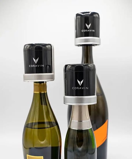 Комплект запушалки 'Sparkling' от 2 части за бутилки за пенливо вино - Coravin