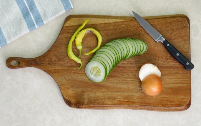 Дъска за рязане, акациево дърво, 45 х 24 см - Zokura