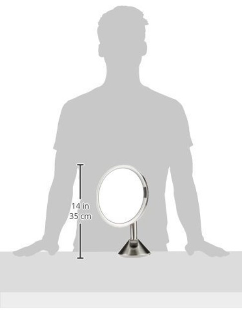 Огледало за грим със сензор, 23 см - simplehuman