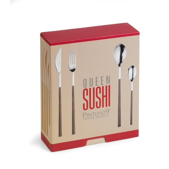 Комплект прибори за прибори от 24 броя Суши кралица Венге - Пинтинокс