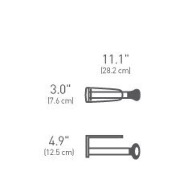 Поставка за ролка за хартиени кърпи, 28,2 см, неръждаема стомана - simplehuman